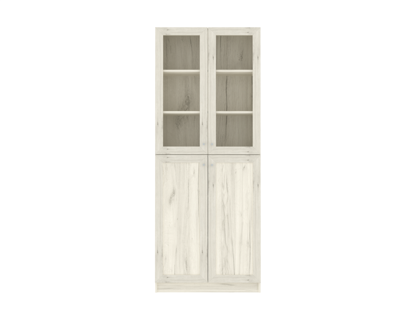 Книжный шкаф Билли 334 oak white craft ИКЕА (IKEA) изображение товара