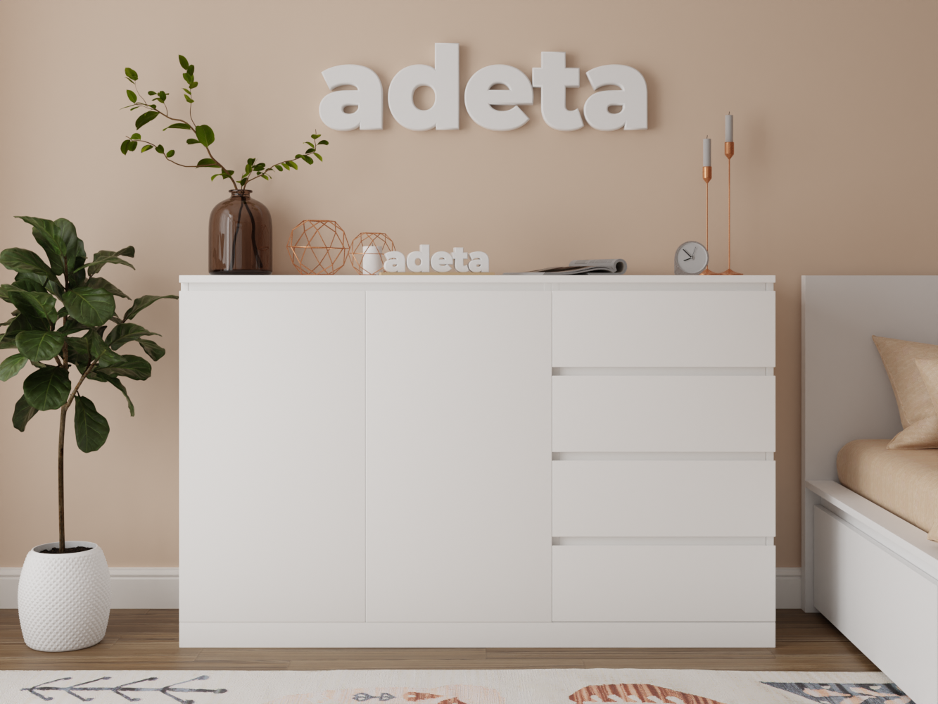 Комод Мальм 18 white ИКЕА (IKEA) изображение товара