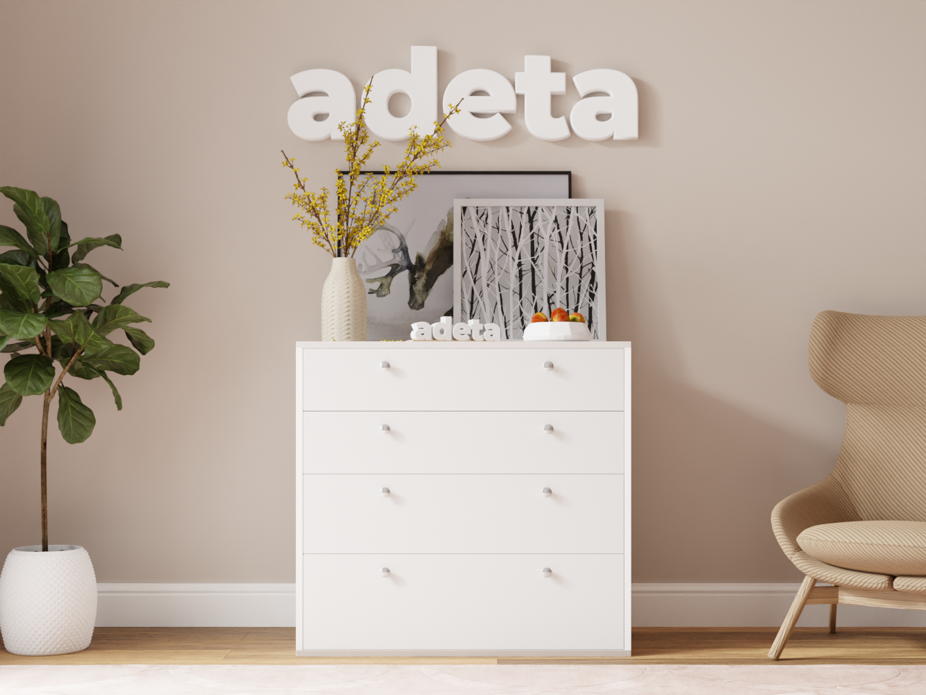 Комод Каллакс 15 white ИКЕА (IKEA) изображение товара