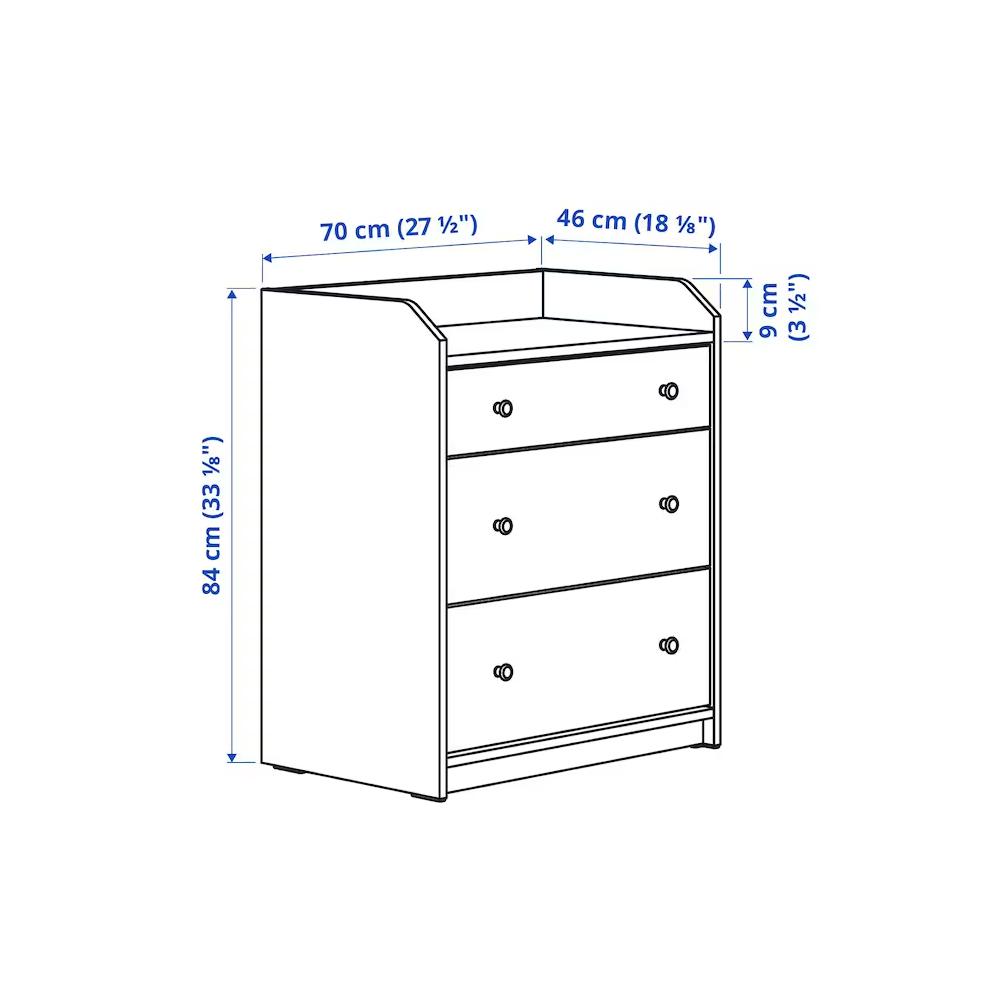 Комод Хауга 13 grey ИКЕА (IKEA) изображение товара