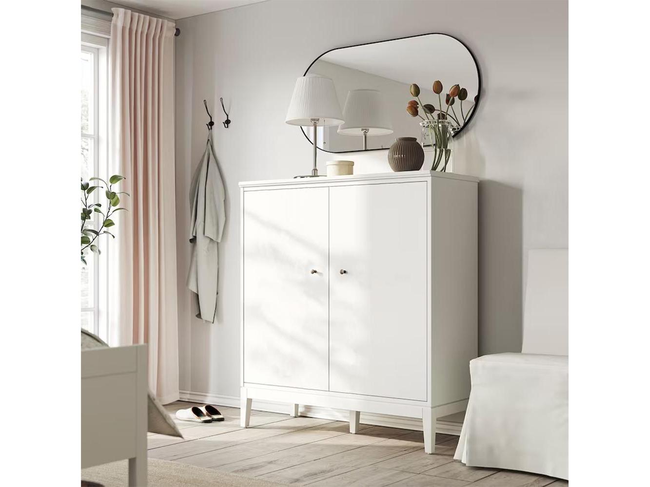 Распашной шкаф Иданас 15 white ИКЕА (IKEA) изображение товара