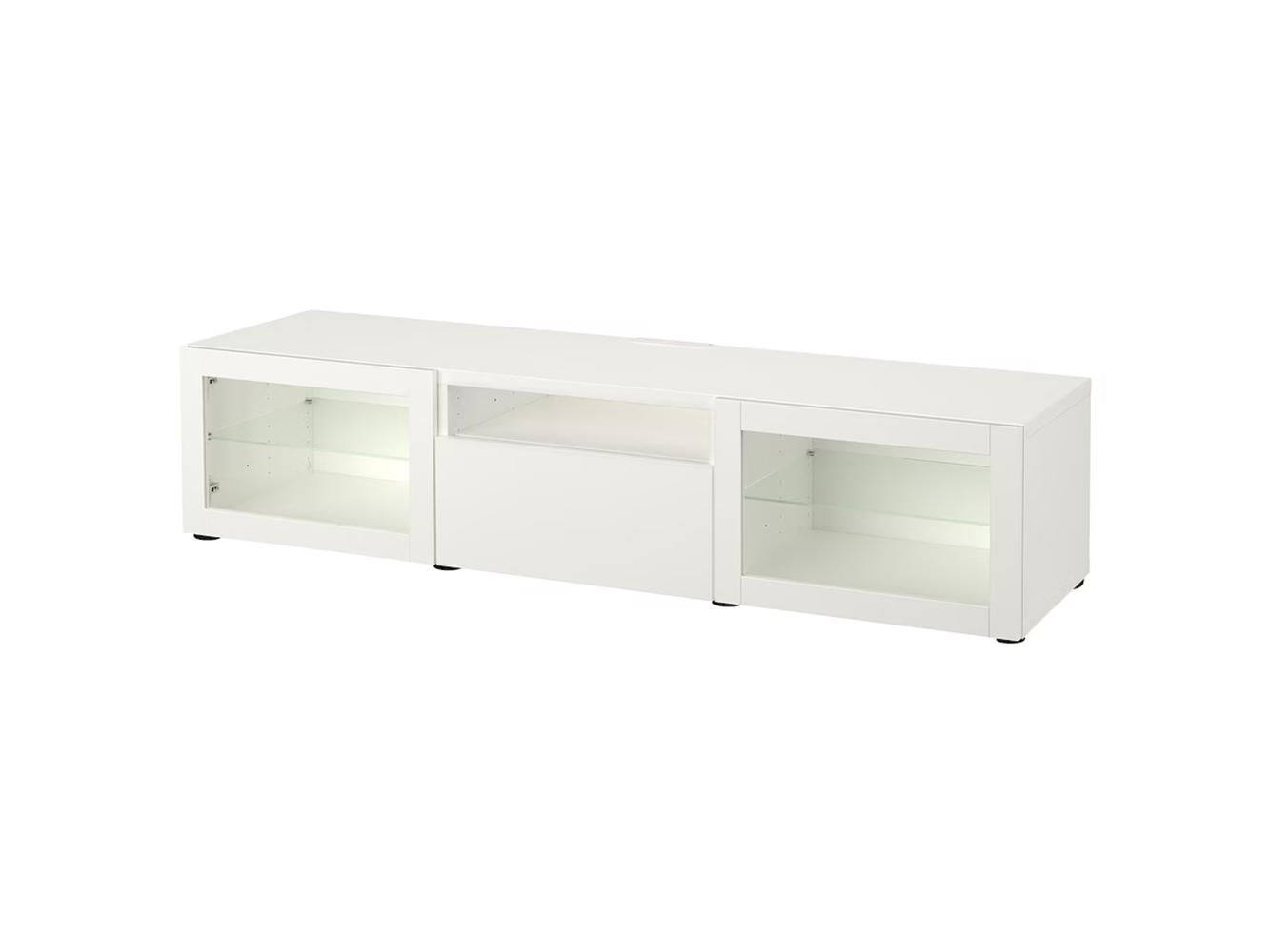 Тумба под телевизор Беста 16 white ИКЕА (IKEA) изображение товара