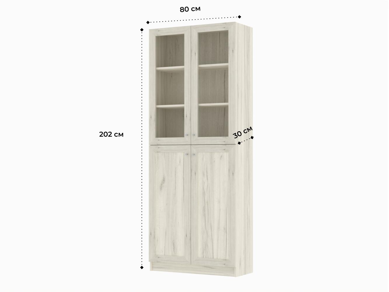 Книжный шкаф Билли 334 oak white craft ИКЕА (IKEA) изображение товара