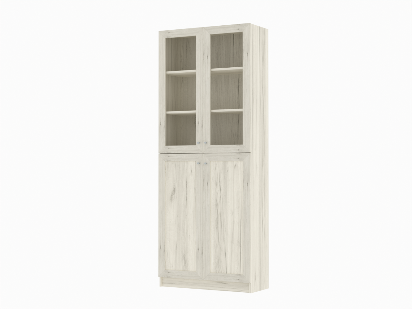 Книжный шкаф Билли 334 oak white craft ИКЕА (IKEA) изображение товара