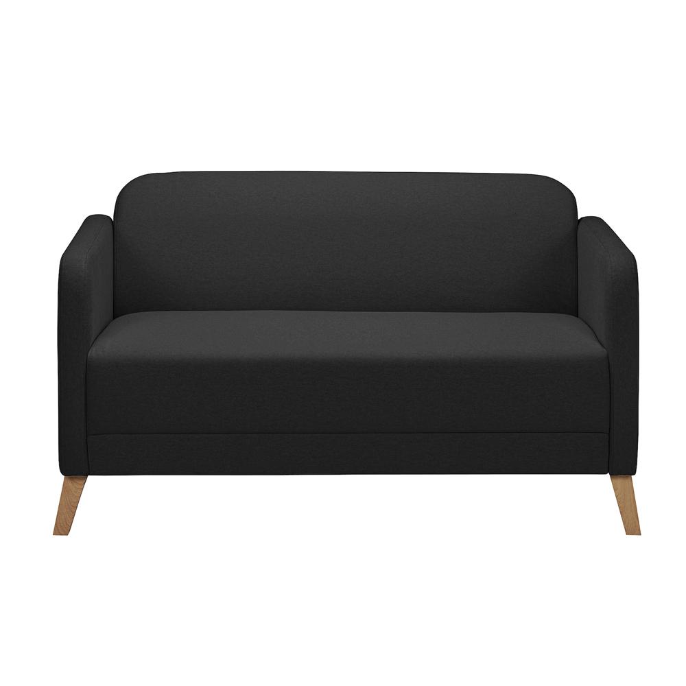 Прямой диван Линанс black ИКЕА (IKEA) изображение товара