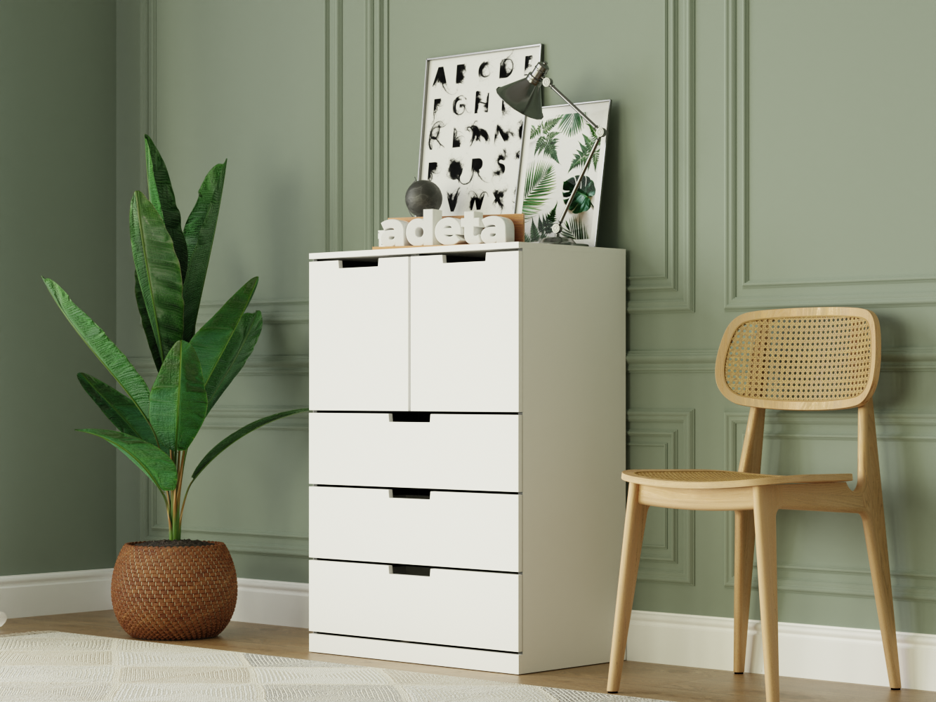 Комод Нордли 40 white ИКЕА (IKEA) изображение товара