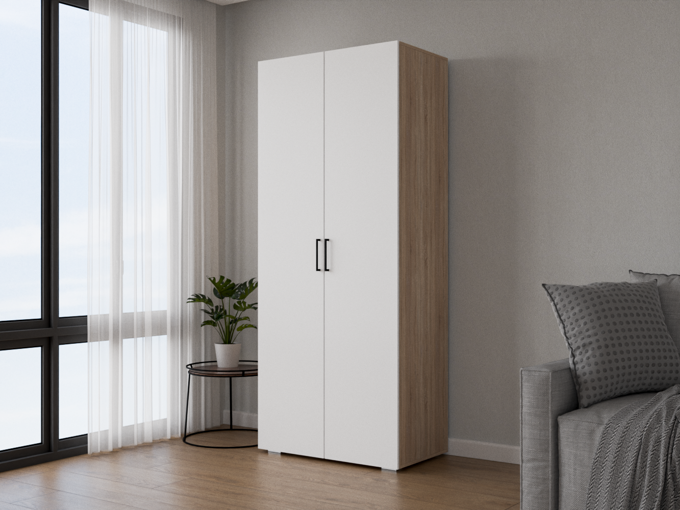 Распашной шкаф Хемнэс 1 beige ИКЕА (IKEA) изображение товара