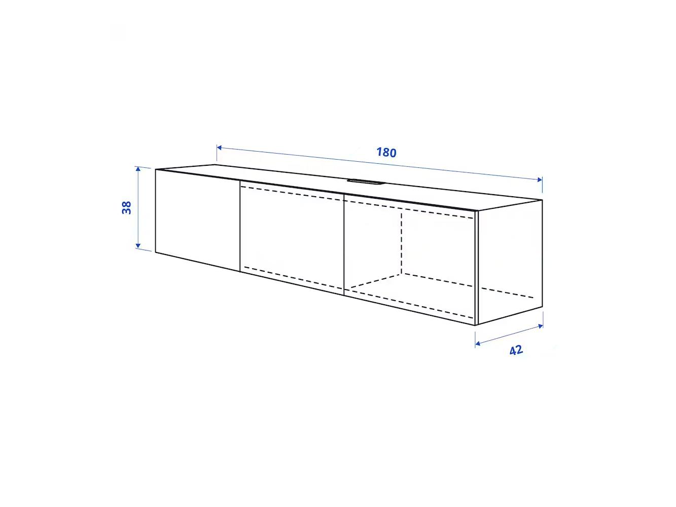 Тумба под телевизор Беста 14 white ИКЕА (IKEA)  изображение товара