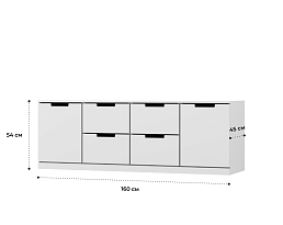 Изображение товара Комод Нордли 36 white ИКЕА (IKEA) на сайте adeta.ru