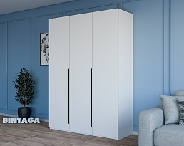 Изображение товара Распашной шкаф Пакс Альхейм 13 white (black) ИКЕА (IKEA) на сайте adeta.ru